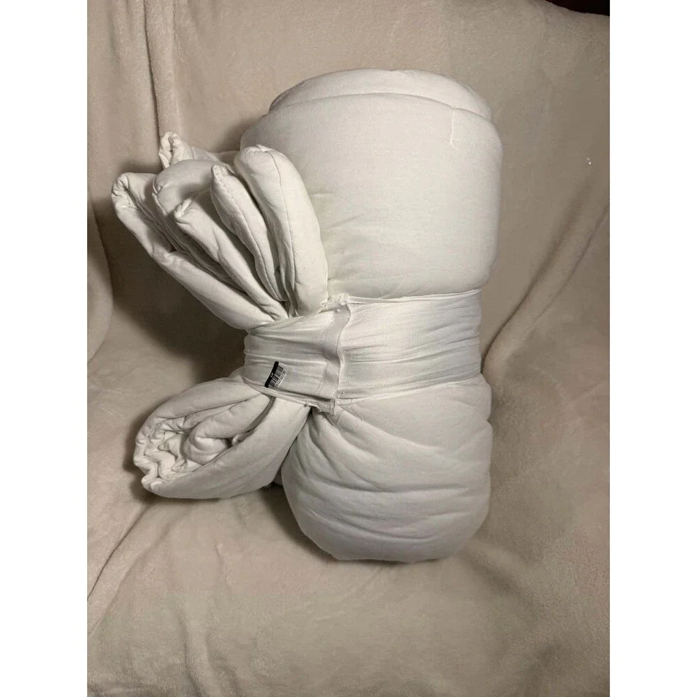 Full Queen White Jersey Comforter Room Essentials Midweight New OEKO-TEX